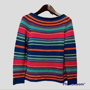 Lauren - Ralph Lauren Petite - retro bright striped sweater.